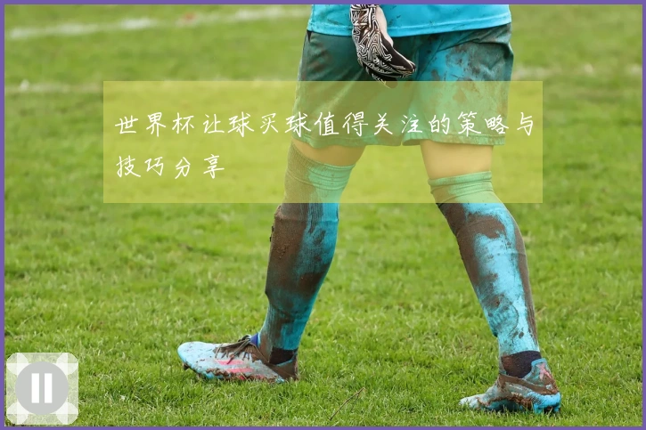 世界杯让球买球值得关注的策略与技巧分享